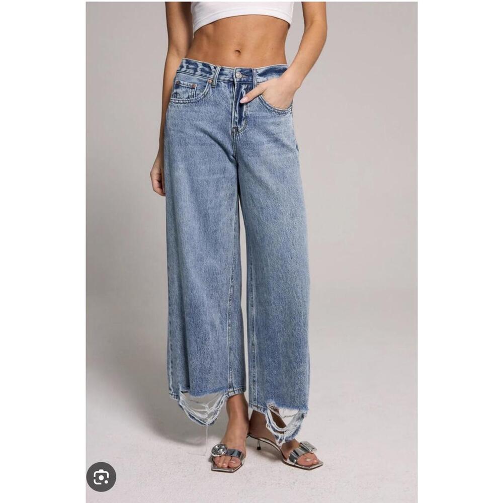REWASH High Waisted wide leg jeans